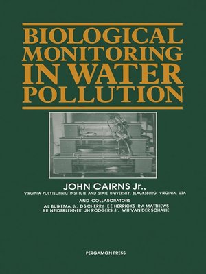 cover image of Biological Monitoring in Water Pollution